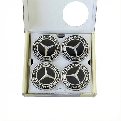 4PCS 75mm Car Floating Wheel Center Hub Caps Cover for Mercedes Benz Amg B/C/E/S Class A Class C200L GLC GLK CLA Accessories.