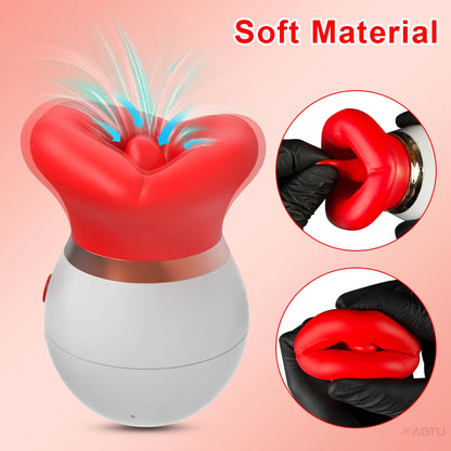 Clitoris Sucking Vibrator for Women Tongue Licking Sucker Clit Stimulator Female Oral Nipple Vacuum Vibrating Adults Sex Toys 18