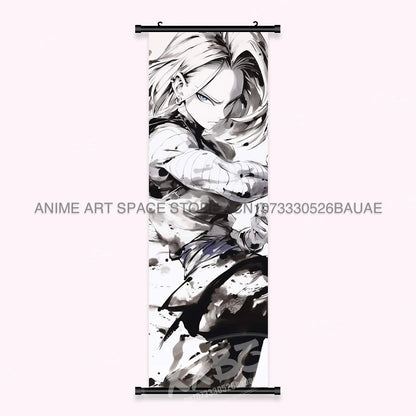Dragon Ball Anime Wall Artwork Canvas Mural Scrolls Pictures Anime Character Son Goku Hanging Painting Poster Home Decoration