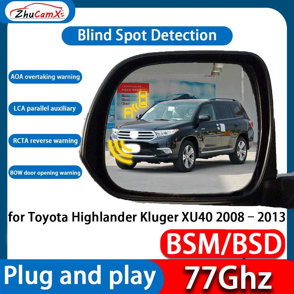 ZhuCamX DSM BSD Blind Spot Detection Monitoring Ultrasonic Warning Lane Assist System