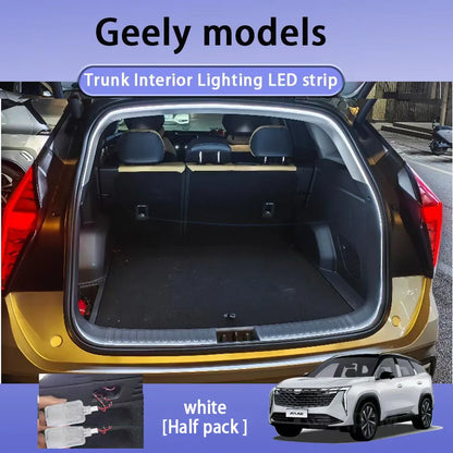 Rear Trunk LED Light Bar Strips Trunk Interior Decorative Lamp Strip Fit for Geely Coolra Monjaro Manjaro Starray Atlas Boyue L