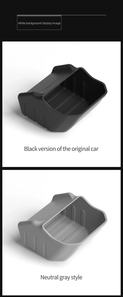 For Tesla Model 3 Highland 2025 Rear Seat Storage Box Below The Rear Air Outlet Rear Seat Organizer Tray Car Accessories 2024