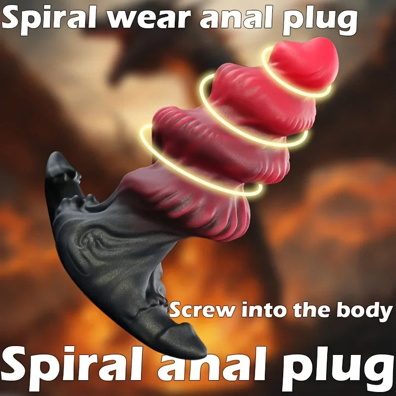 Dildo Huge Anal Plug Spiral Sex toys Butt For Men Prostate Massager Anal Penetration Dilation Male Masturbator G-point Stimulate