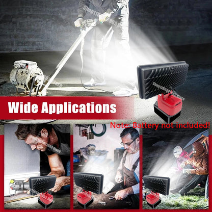 Power Tool Parts 8 Inch Work Lights Lamp Spotlight for Milwaukee for M18 for Dewalt DCB200 18V 20V Li-ion Battery USB Power Bank