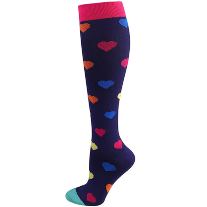 1 Pair S-XXL Large Size Compression Socks Doctor Nurse Golfs Tube Fit Medical Edema Diabetes Varicose Veins Soccer Men Stockings