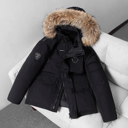 2026 Hiking, Camping, Fishing, Outdoor Mountain Climbing, Traveling, Outings, Self-driving, Ice Sports, Short Hooded Down Jacket