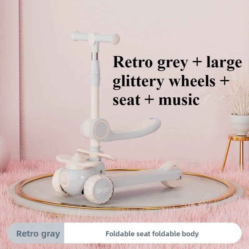 5-in-1 Toy Scooter for Boys and Girls–Children’s Scooter, Ideal for Developing Children’s Balance