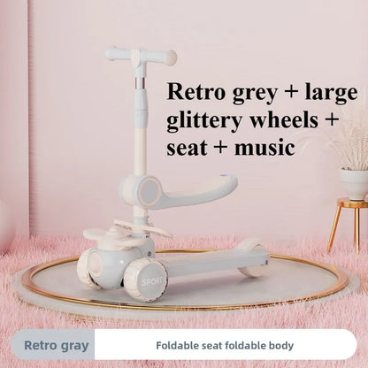 5-in-1 Toy Scooter for Boys and Girls–Children’s Scooter, Ideal for Developing Children’s Balance