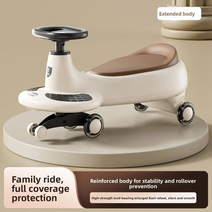 New 2026 Model Wobble Car One Year Old Two Seater Adults Anti Tip Ride Toy Twisting Car for Children Adults Can Sit