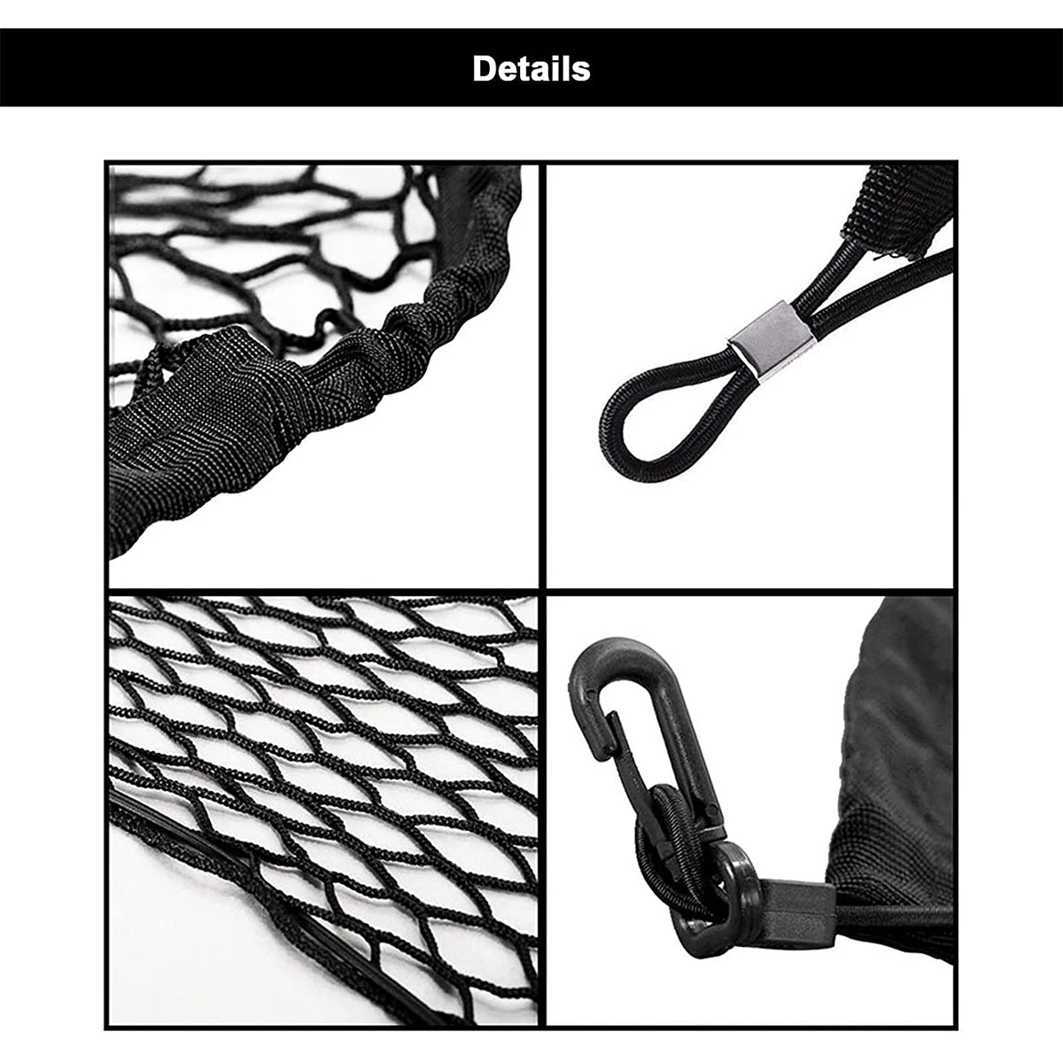 Car Roof Storage Net Pocket Car Roof Net Pocket Strong Load-Bearing Large Capacity Luggage Suspension Net Car Storage