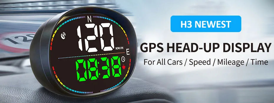 KWHUD HUD Head Up Display on Board Computer OBD2 Display Car Digital Speedometer Tacho Clock Oil Temperature Meters Turbo Gauges