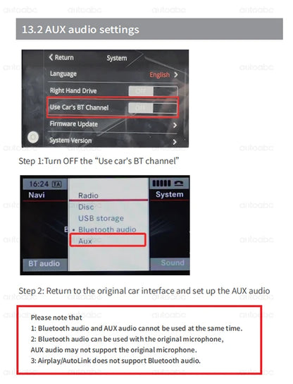 AUTOABC Wireless CarPlay Android Auto for Mercedes Benz A B C E Class GLA CLA GLK SLK CLS W204 W176 W246 X204 C117 NTG4.5/4.7