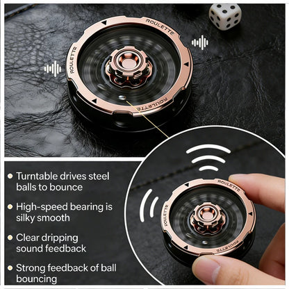 D20 Lucky Roulette Wheel Fidget Spinner Anti Stress Toy EDC Hand Toy Desk Gadget DND Table Game Decompression Spinning Dice Gift