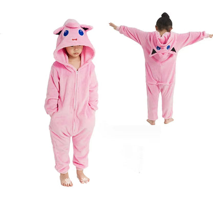 Pokemon Pijama Jigglypuff Pikachu Gengar Snorlax Onesie Kigurumi Cosplay Charmander Halloween Anime Pajamas