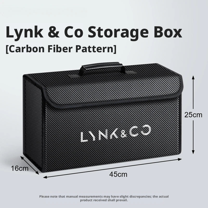 Car trunk storage box is suitable for Lynk & Co 01 02 03 05 06 07 08 09 10 Z10 Z20 900 2019-2025 leather car trunk tool box