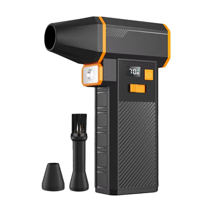 Turbo Jet Fan Electric Air Duster 10000mAh High-Speed Blower 130000RPM for Car PC Home Cleaning Powerful Portable Dryer Tool