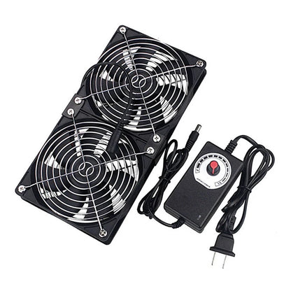 12cm 3000RPM Exhaust and Cooling Fan with 3V to 12V Controller for BTC Miner PC Chassis Workstation Cabinet Server Radiator
