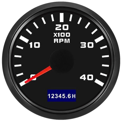 3000/4000/6000/7000/8000 RPM Gauge with Hourmeter Gauge 52mm Tachometer Waterproof 7 Color Backlight Tacho Gauge For Car Boat