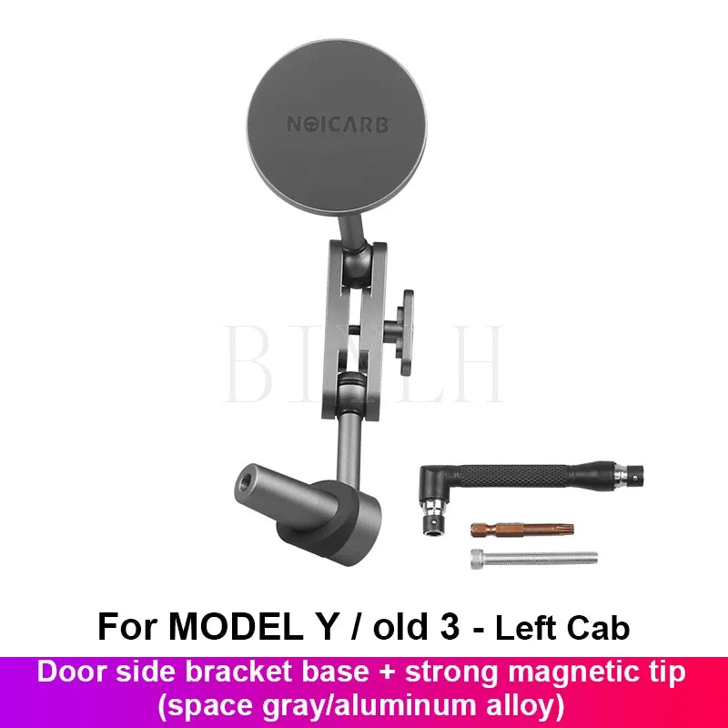Car Metal Mobile Phone Holder For Tesla MODEL Y Model 3 Highland 2025 Powerful Magnetic Door Side Mobile Phone Holder Accessorie