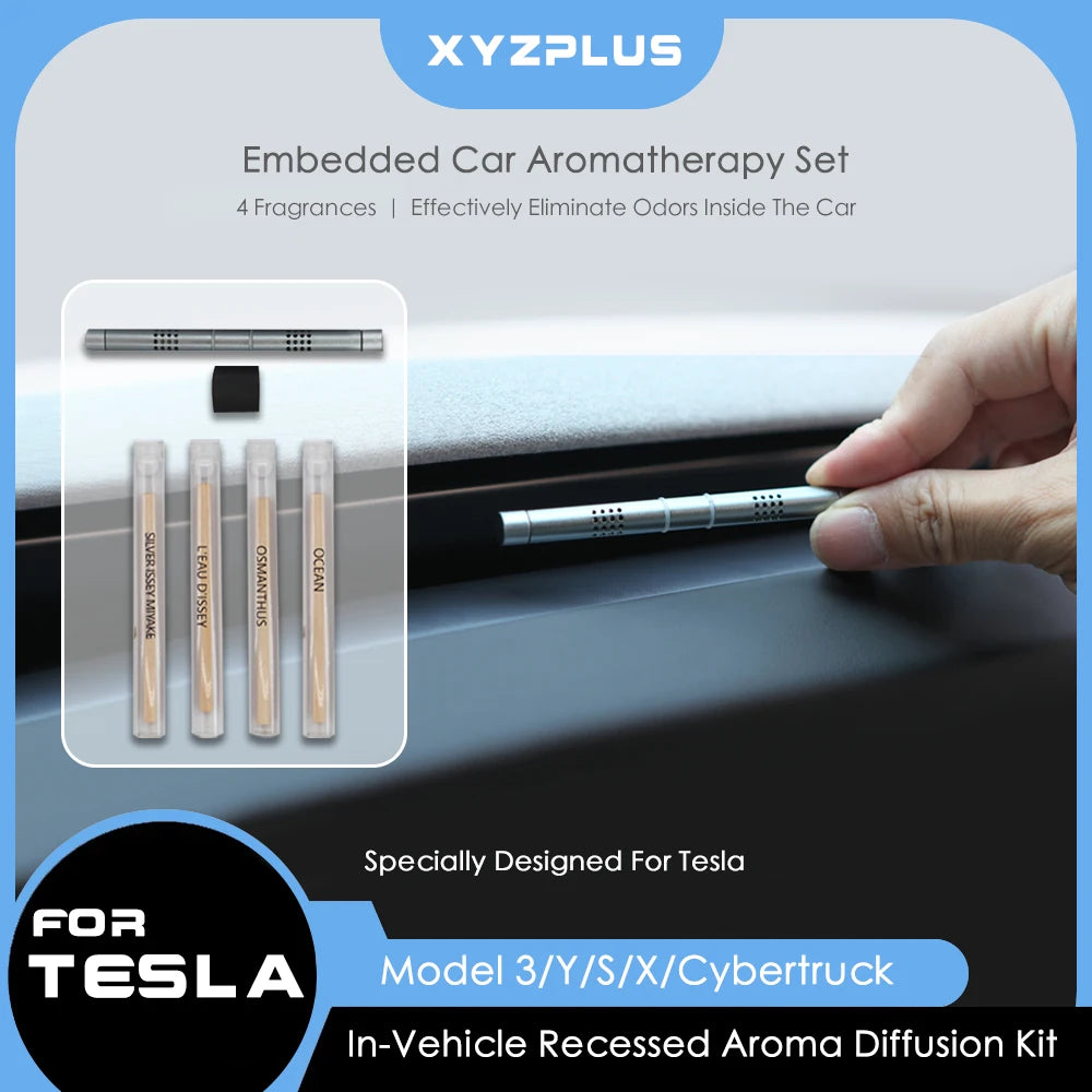 Car Air Freshener For Tesla Model 3/Y/S/X Invisible Air Outlet Fragrance Air Perfume Model Y 2024 2025 Interior Accessories