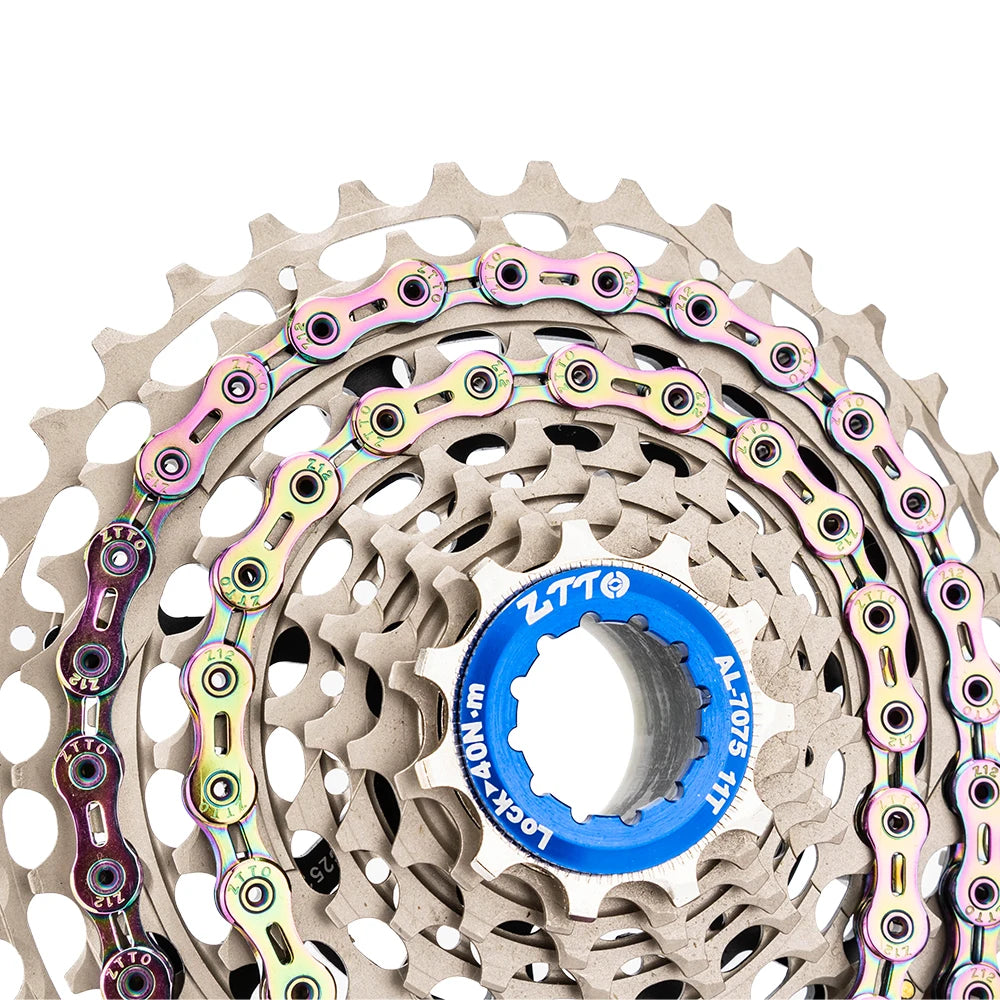 ZTTO MTB Road Bike 10 11 12 Speed Chain Bicycle Hollow Current With Missing Link High Quality 10S 11S 116 Links 12 S 126 Links