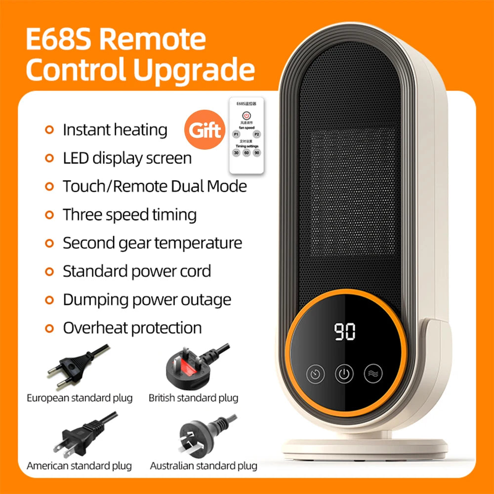 1200W Electric Heater Portable Fan Heaters 220V Room Heater Home Office Desktop Heaters Warmer Machine For Winter Warmer