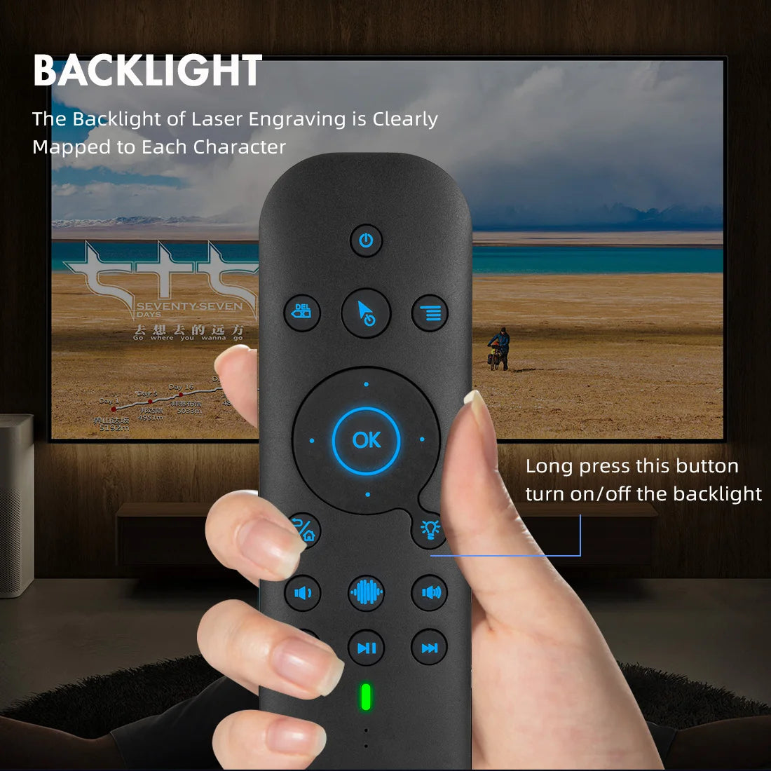 New G60S Pro BT Wireless Voice Remote Control 2.4G BT5.0 Dual Mode Air Mouse IR Learning With Backlit Light For Android TV Box