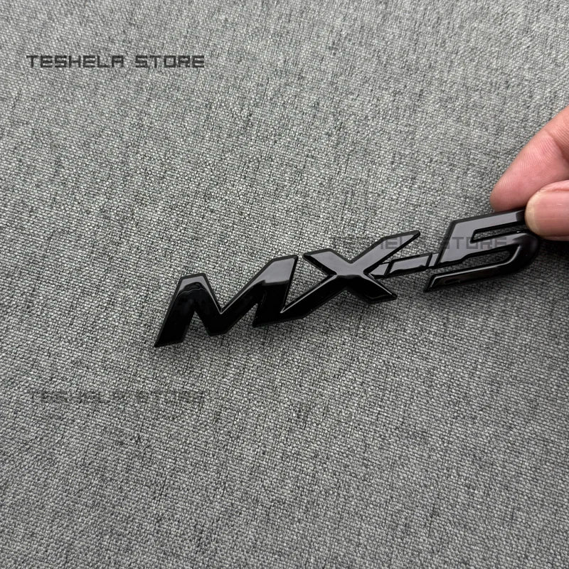 ABS Car Letter Badge Decoration Tail Trunk Stickers For MAZDA MX5 NC 2005-2015 Trunk black Logo Sticker Decoration Accessories