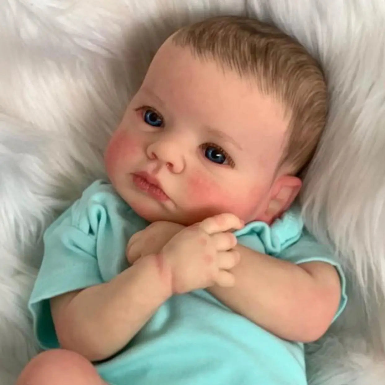 Cokela 20 inch Lifelike Reborn Baby Doll Cute Vinyl Doll Simulation Newborn Doll European Retro Baby Doll Toys Child Gifts 50cm
