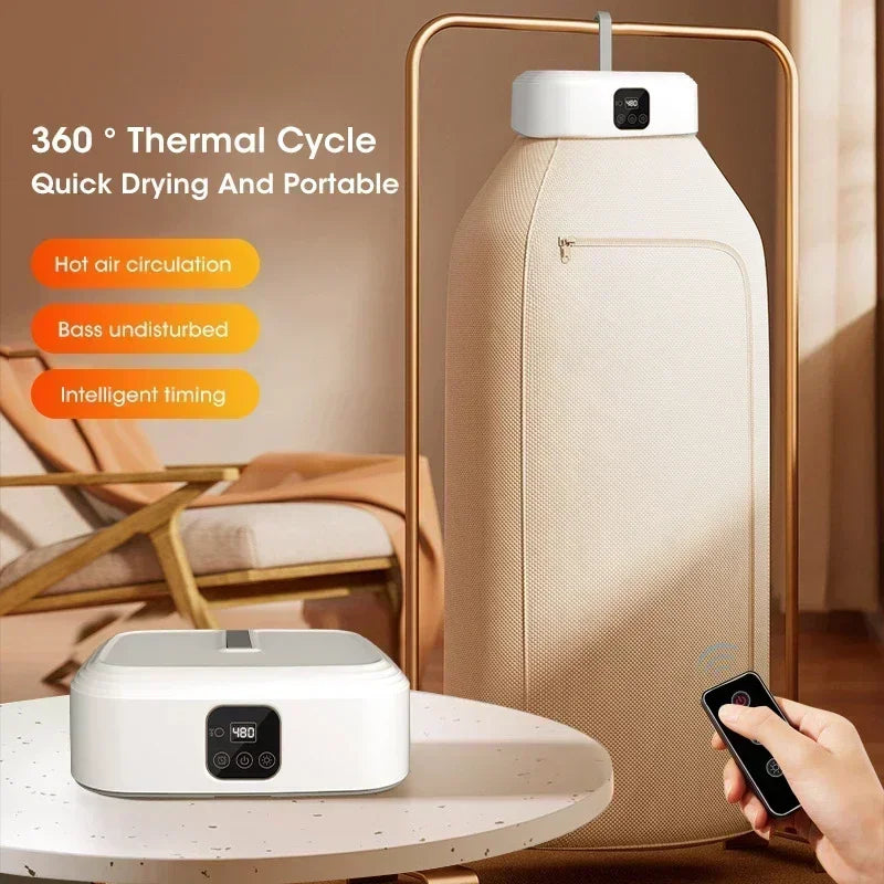 Folding Portable Clothes Dryer Multifunctional Intelligent Timed Warm Laundry Dryer UV Sterilization And Removal Of Mites Dryer