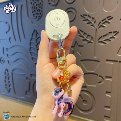 Genuine My Little Pony Festive Charm Keychain Adorable Fashion Bag Pendant Anime Figures Unique Cartoon Gifts For Friends Family