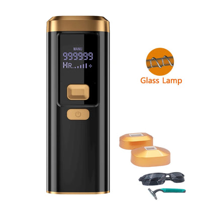 Vancostar Portable Laser Epilator 999900 Flashes Permanent IPL Hair Removal 3 Light-out Window Painless Hair Remove in Home