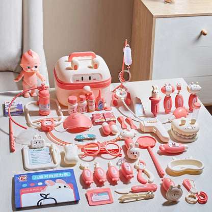 Family Role Play Doctor Kit – Medical Toys for Kids with Stethoscope, Glasses & Tools, Fun Pretend Play Gift