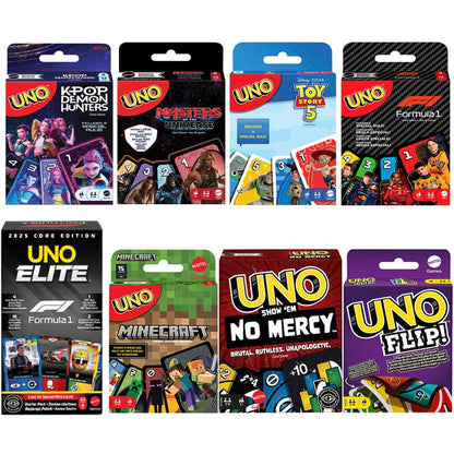 UNO Filp Playing Cards games,Elite F1,Minecraft,K POP,Toy Story,Hot Wheels,No Mercy,Social Board Table party games,kids toys