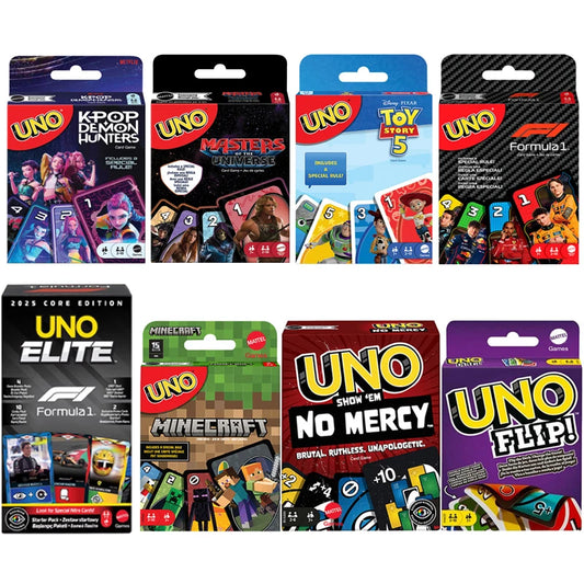 UNO Filp Playing Cards games,Elite F1,Minecraft,K POP,Toy Story,Hot Wheels,No Mercy,Social Board Table party games,kids toys