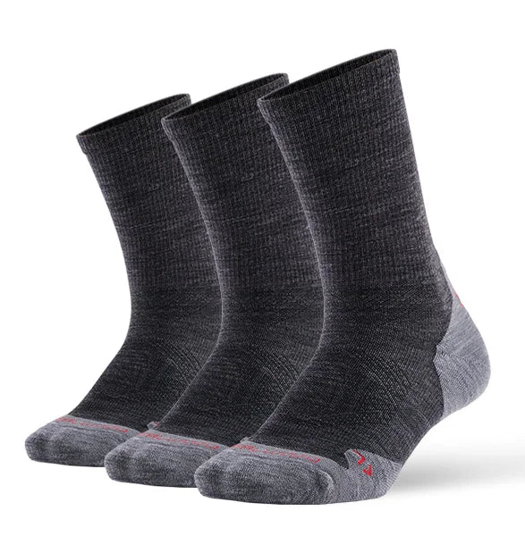 1/3 Pair ZEALWOOD Merino Wool Running Socks Men's Women's Outdoor Trekking Hiking Cushion Sports Socks Compression Breathable