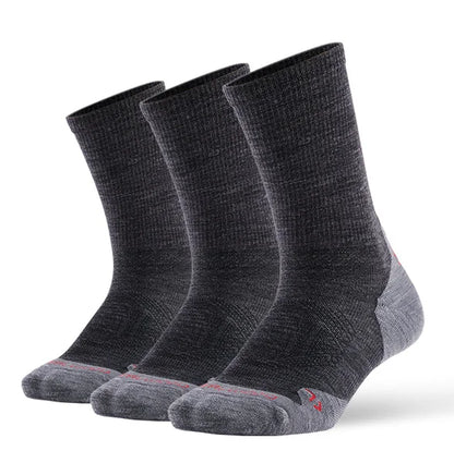 1/3 Pair ZEALWOOD Merino Wool Running Socks Men's Women's Outdoor Trekking Hiking Cushion Sports Socks Compression Breathable
