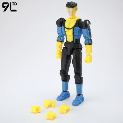 9L3D Printed Invincible Tech Jacket Toys Action Figures Titan13 T13 Dummy 13 Superheroes Multi-Jointed Movable Shapeshift Toys