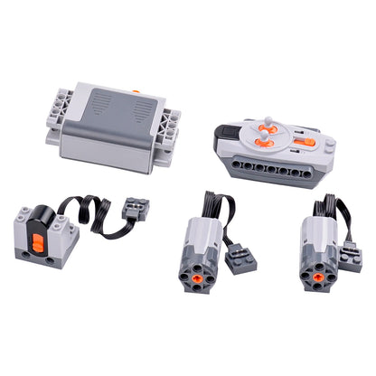 MOC Power Functions Part Building Blocks Train Track Motor Battery Box Infrared Remote Control Receiver M-motor for Legoeds