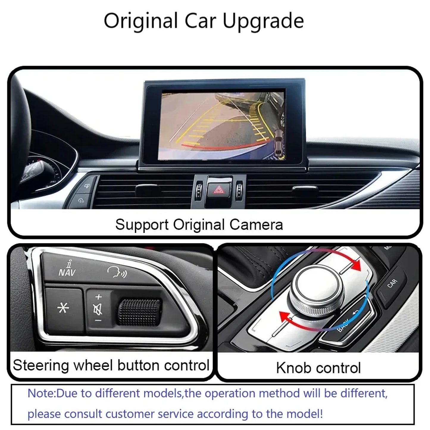 CARABC Wireless Carplay module for Audi A1 Q3 RMC HN+ 2009-2018 Year Support Android Auto autolink Airplay Rear Camera Car Play
