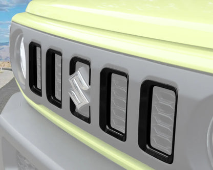 Car Front Grille Grill Inserted Cover for Suzuki Jimny JB64 JB74 2019 2020 2021 2022 2023 Racing Grills Exterior Accessories ABS