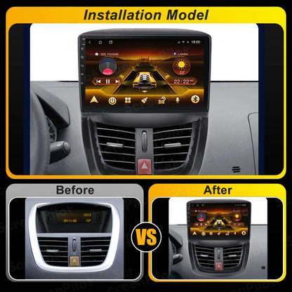 Android 15 For Peugeot 207 207CC 2006 - 2015 Car Radio Multimedia Video Player Stereo Head Unit 2 din Wireless Android Auto Wifi