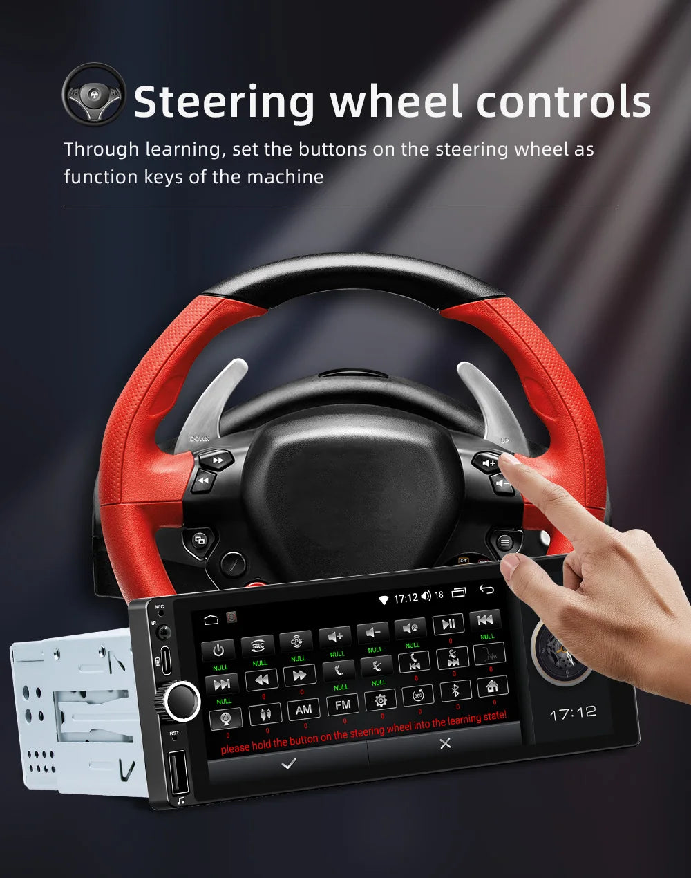 Car Intelligent Systems Android 13 1din Player Wireless Carplay Android Auto WIFI Internet GPS Navigation RDS BT Auto Stereo