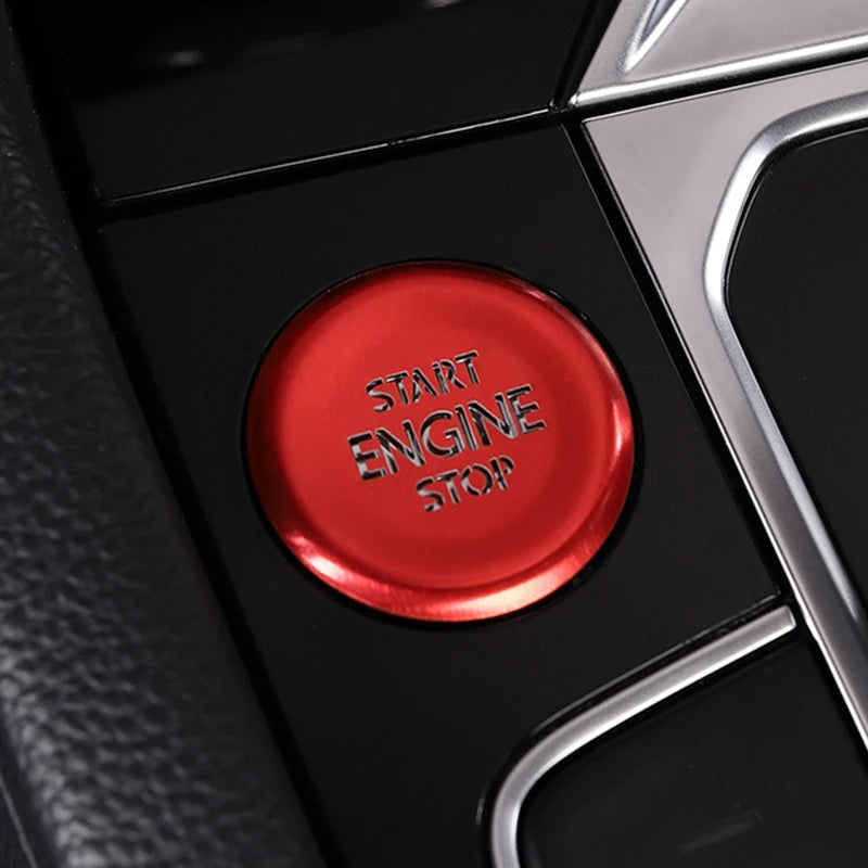 Car door unlocking button decorative sticker is suitable for Volkswagen VW new CC aluminum alloy interior button accessories
