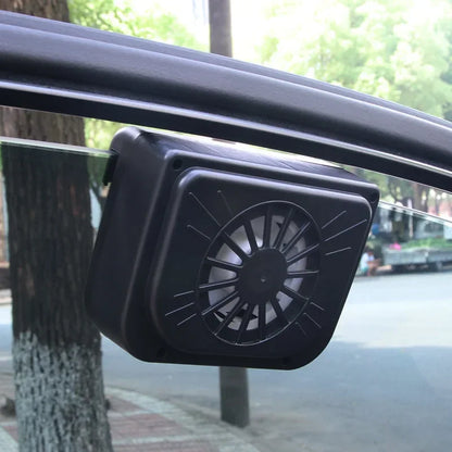 NEW Solar Powered Car Exhaust Fan Car Window Fan Cooling Radiator Energy Saving Auto Coole Portable Deodorization Ventilator