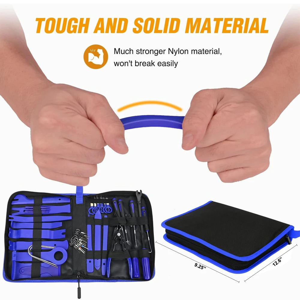 330Pcs Car Door Clip Car Disassembly Tools Set DVD Stereo Refit Kits Interior Plastic Trim Panel Dashboard Removal Tools