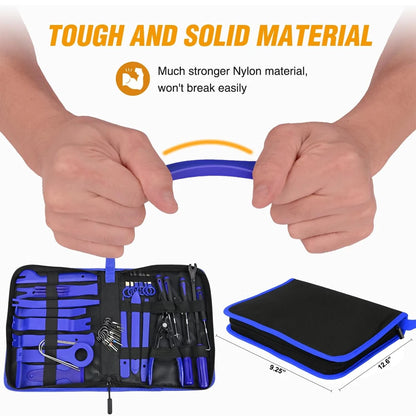 330Pcs Car Door Clip Car Disassembly Tools Set DVD Stereo Refit Kits Interior Plastic Trim Panel Dashboard Removal Tools