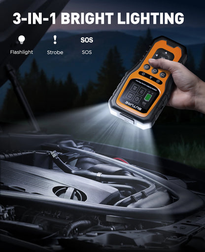 BUTURE 5000A Car Jump Starter with Full OBD Diagnosis 16800mAh Starting Device Outdoor Camping Lights Emergency Boosters