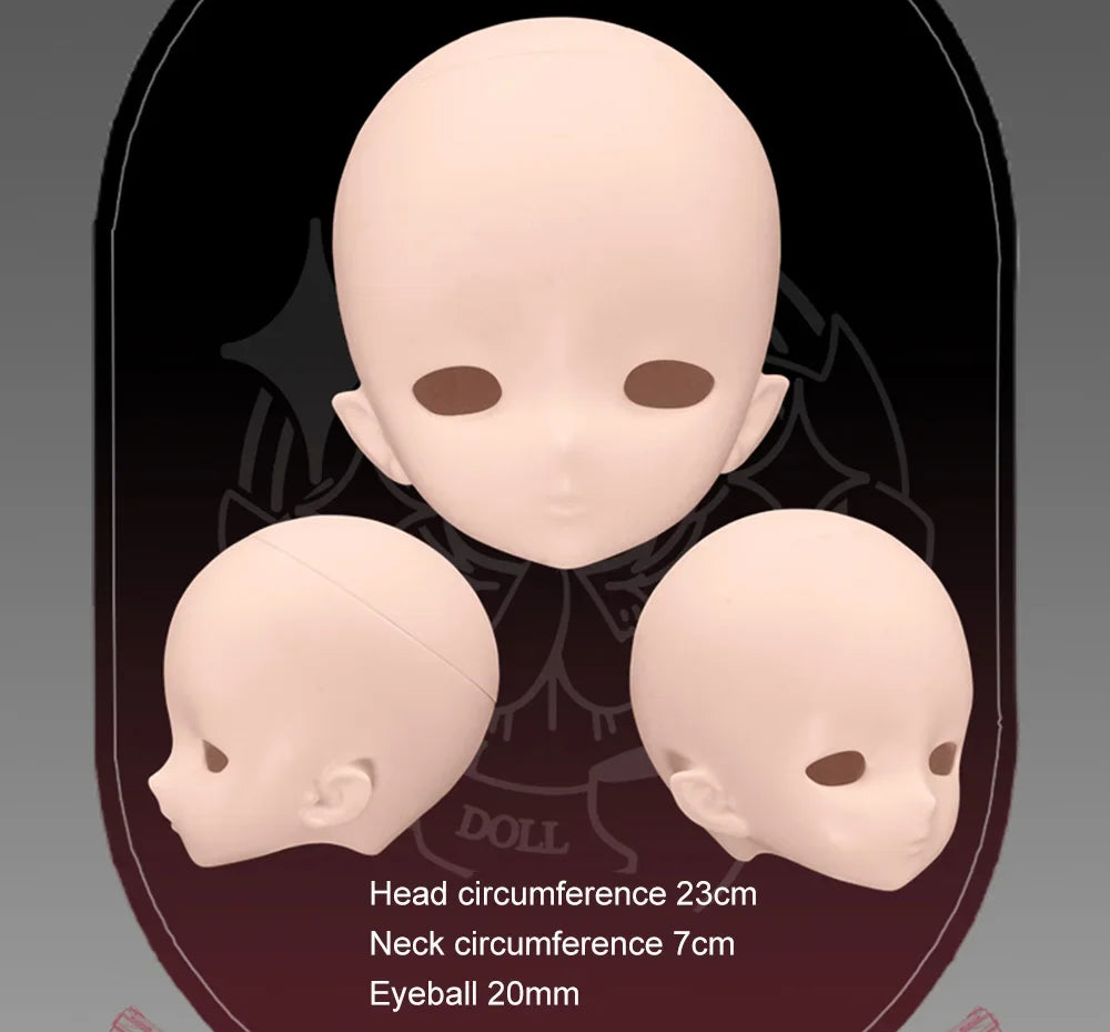 Original 1/4 Imomodoll Doll 2.0 Version White/Tan Skin Soft Rubber Original MJD BJD Body Head Girl Toys Birthday Gift,No Clothes