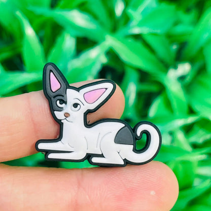 New 1-13pcs Cute Animal Black Cat PVC Garden Shoe Charms Sandal Buckle Boys Girls Cartoon Hole Slipper Accessories DIY Backpack